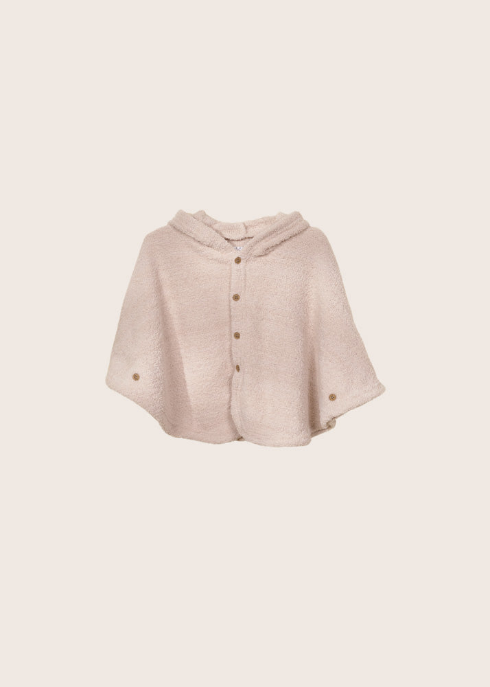 Rise Little Earthling Fleece Poncho - Cream / 0-6m - Image 2