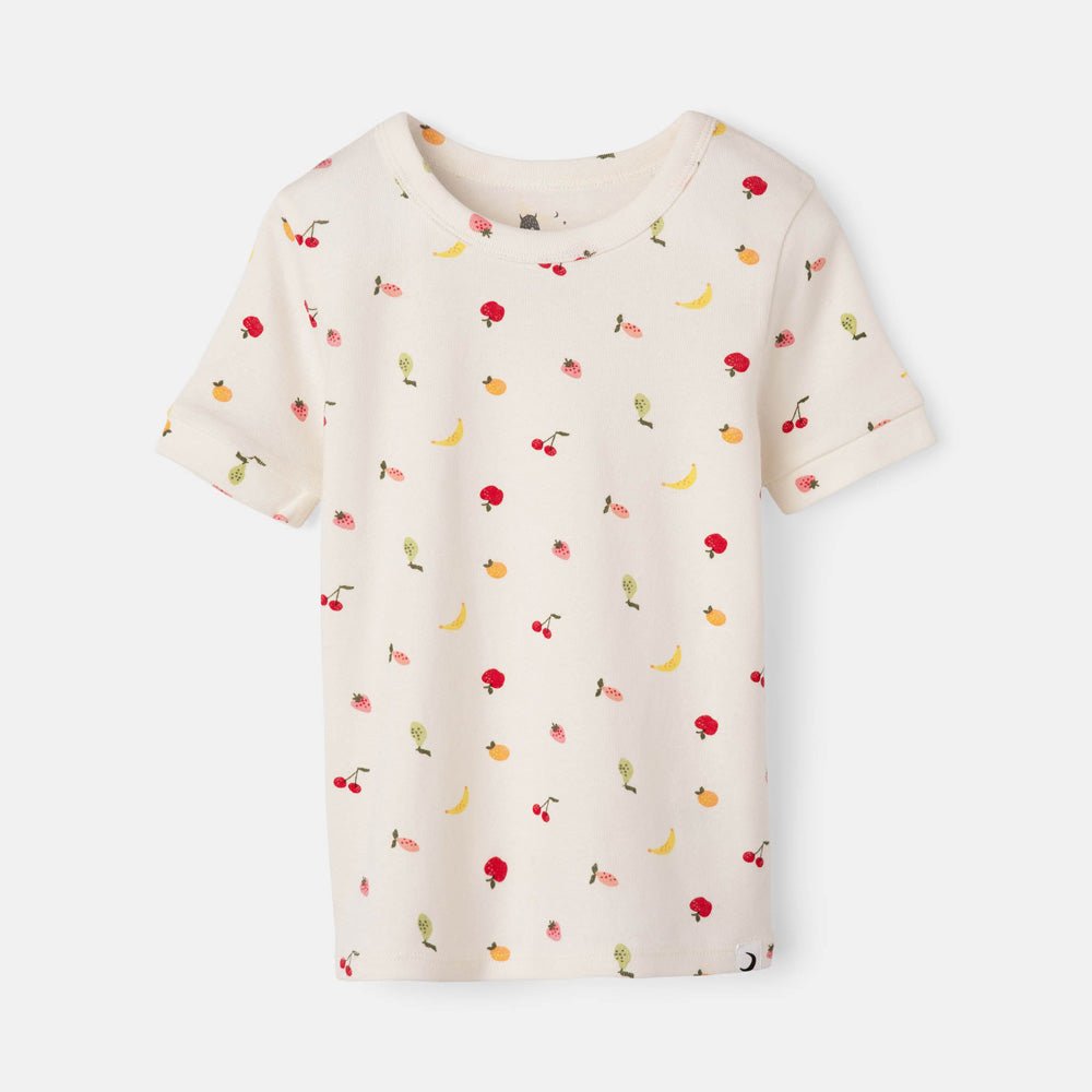 rise little earthling Short Sleeve Sleep Set - Antique White Floral / 18-24M - Image 7