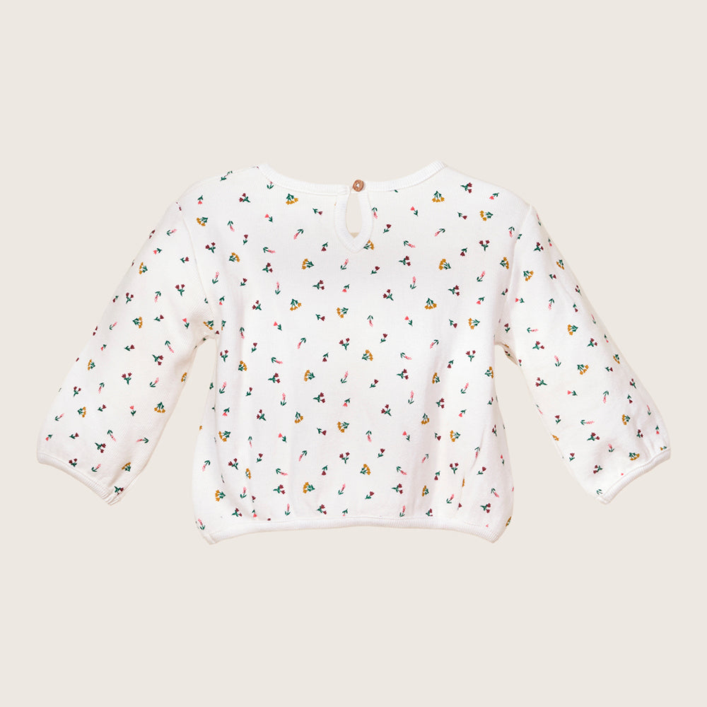 rise little earthling Crew Graphic Top - White / 0-3m - Image 3