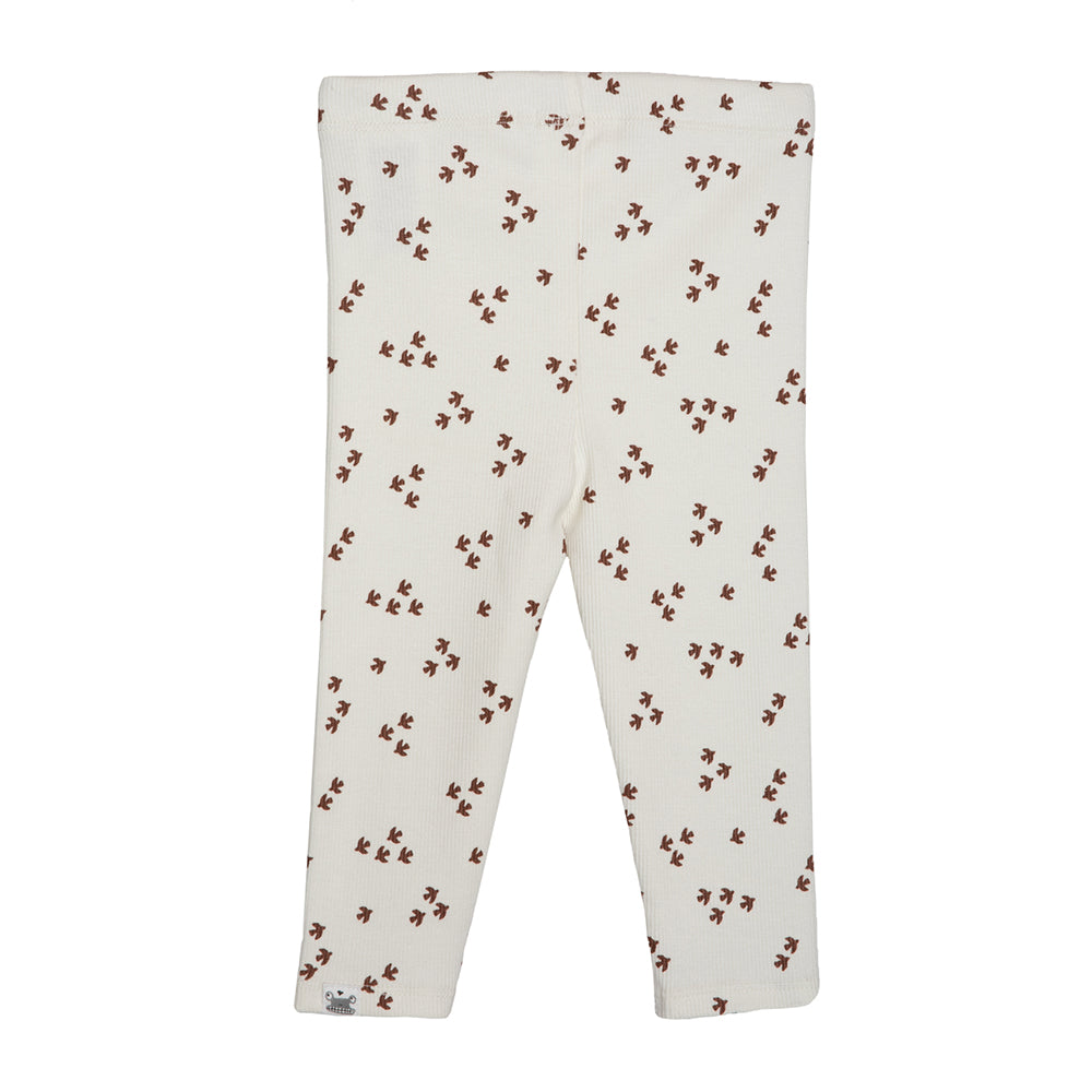 rise little earthling Pocket Leggings Andorra Birds 0-3m - Antique White Birds / 9-12m - Image 4