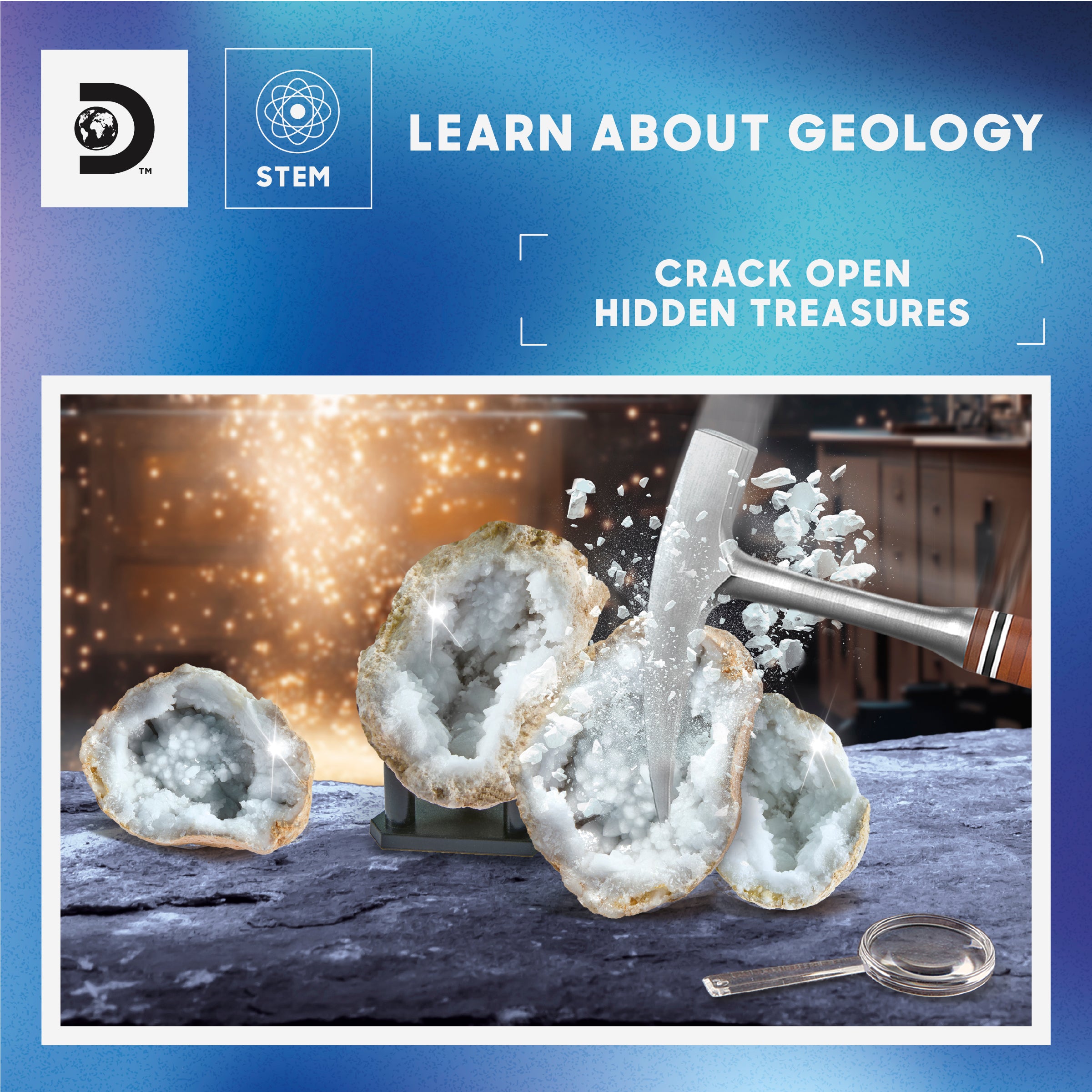 Discovery Toy Mystery Crystals Geode Excavation 2pc - Image 2