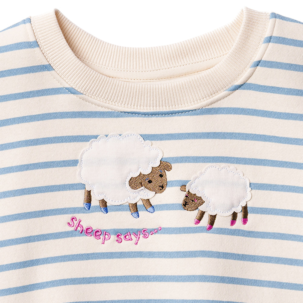 Ms.Rachel Sweatshirt - Blue Stripe / 12-18m - Image 12