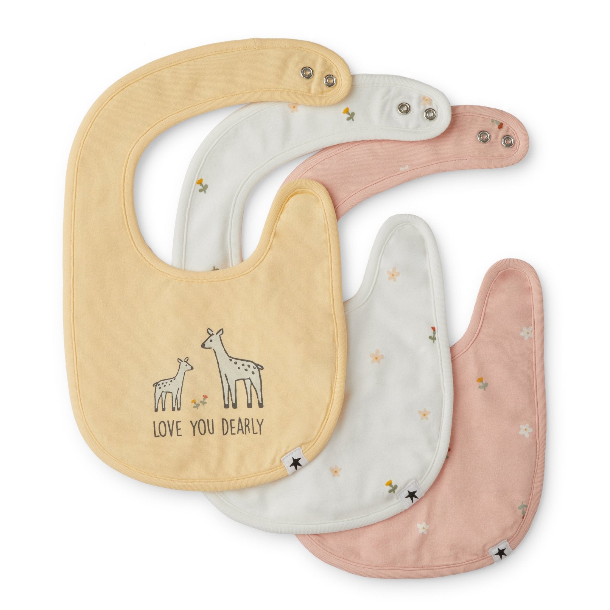 Rise Little Earthling 3-Pack Starter Bib - Blossom / OS - Image 2