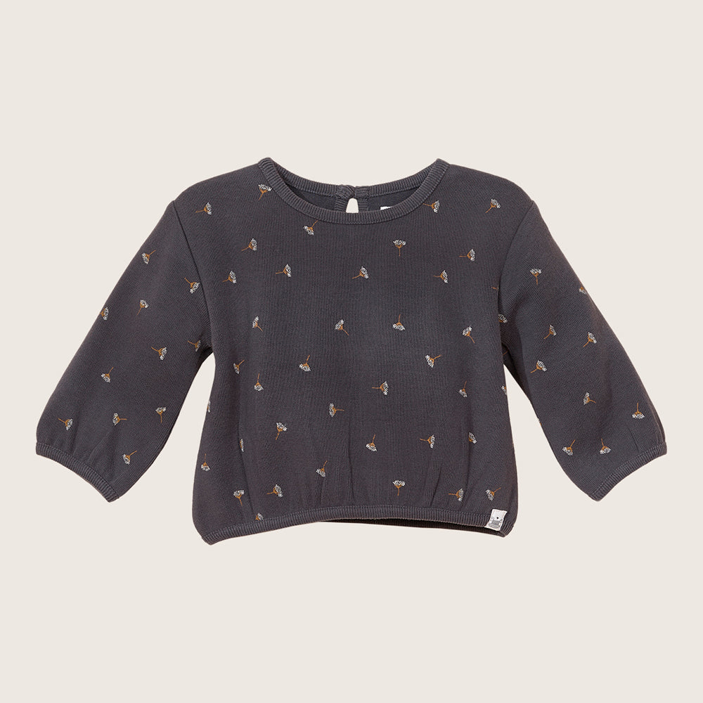 rise little earthling Crew Graphic Top - White / 0-3m - Image 4