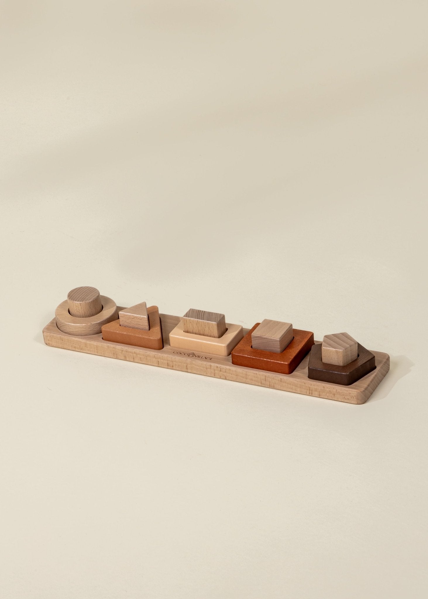 Coco Village Wooden Shapes Learning Set - 5 pcs - Image 3