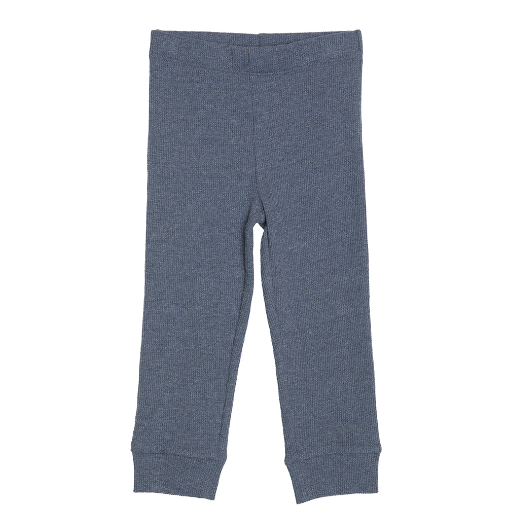 Rise Little Earthling Waffle Legging - Charcoal / 18-24m