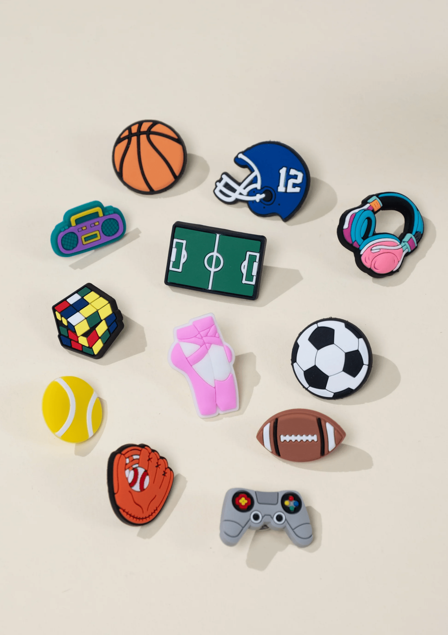 Coco Village Set of 12 Sports & Activities Charms Pin