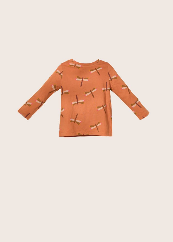 rise little earthling Long-Sleeve Shirt - Hazel Dragonfly / 9-12m - Image 3