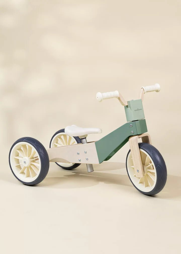 Coco Village Seafoam 3-in-1 Wooden Balance Bike - Image 4