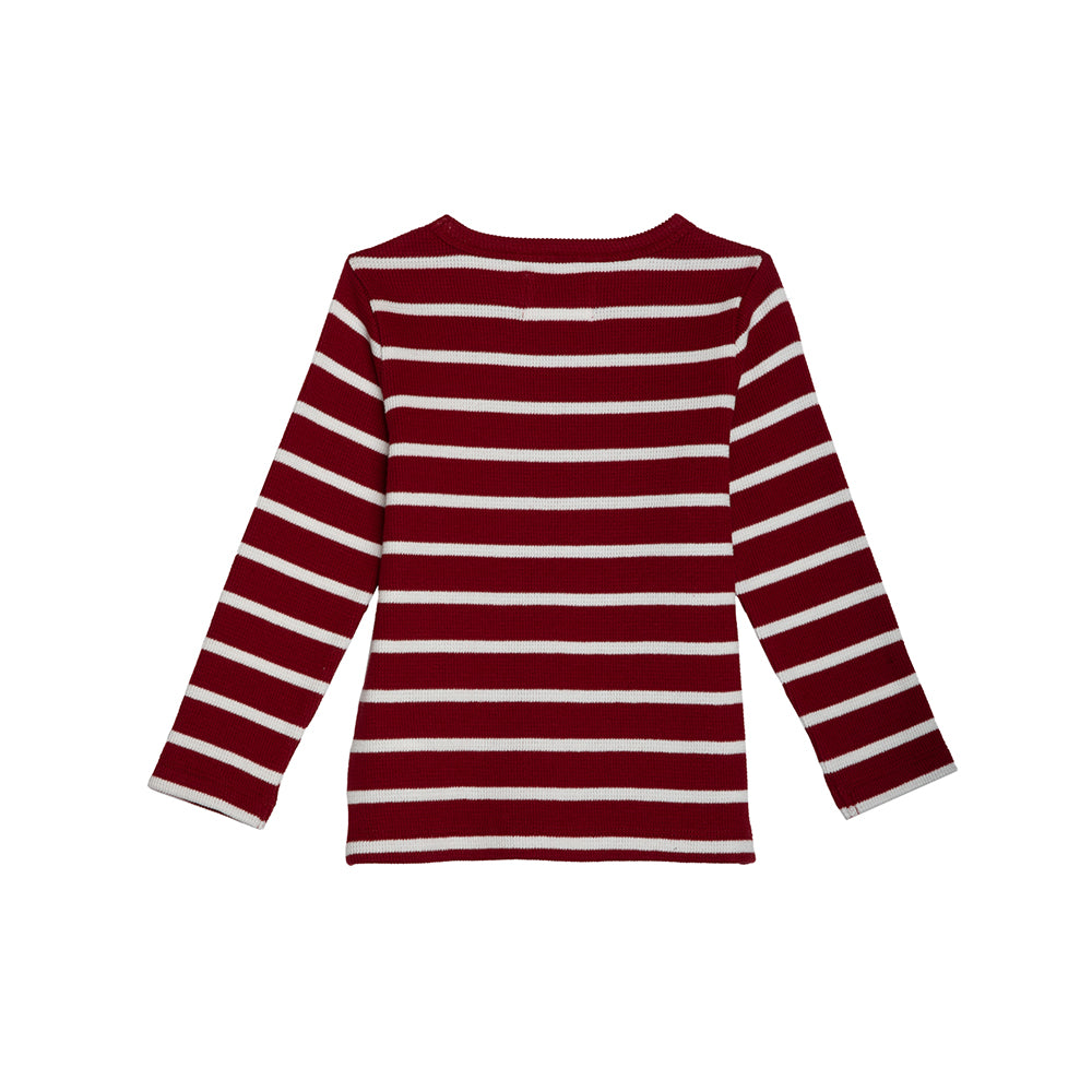 rise little earthling Long Sleeve Waffle T-Shirt - Tannin / 18-24m - Image 2