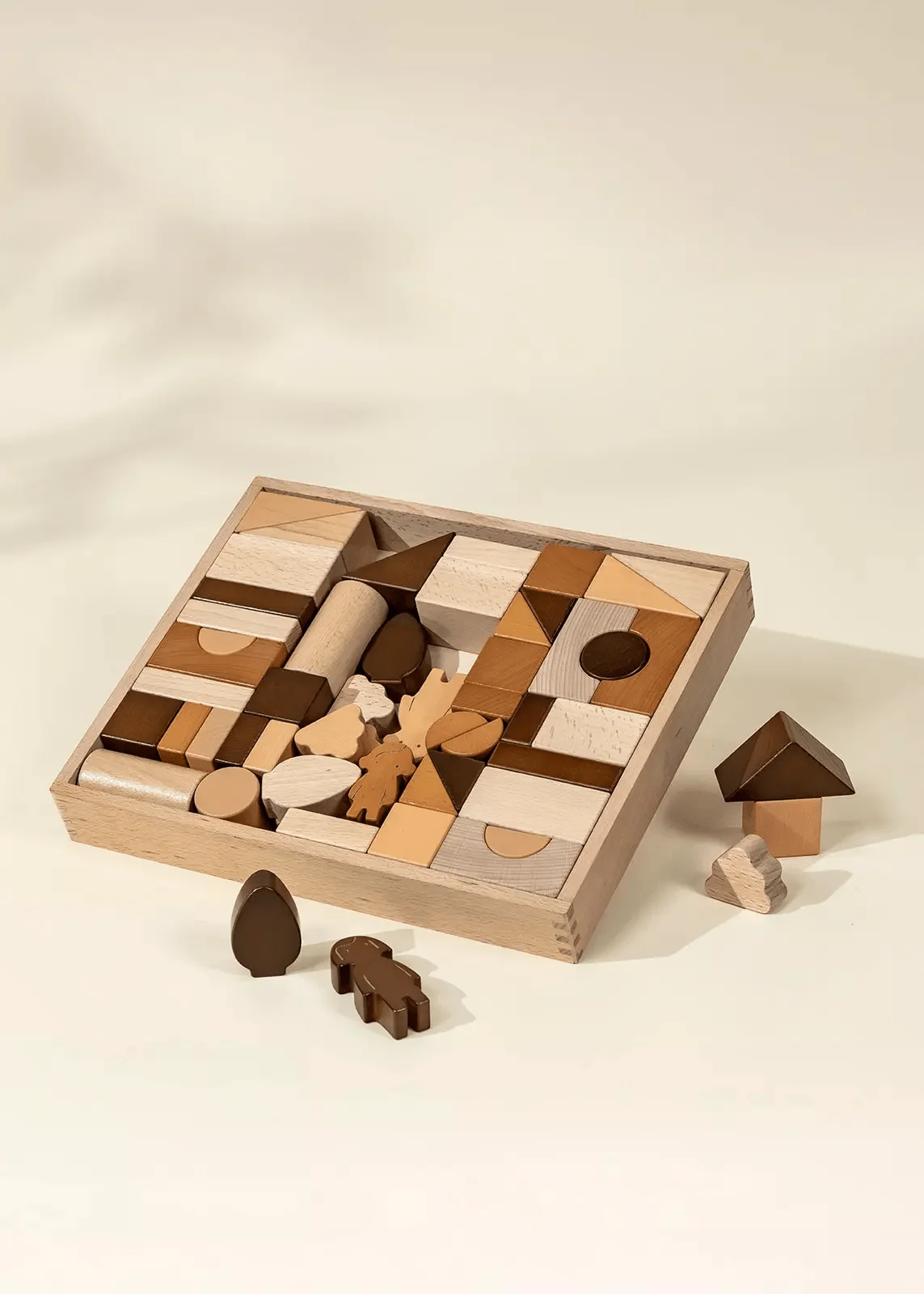 Coco Village Wooden Construction Blocks Set - 56pcs - Image 3