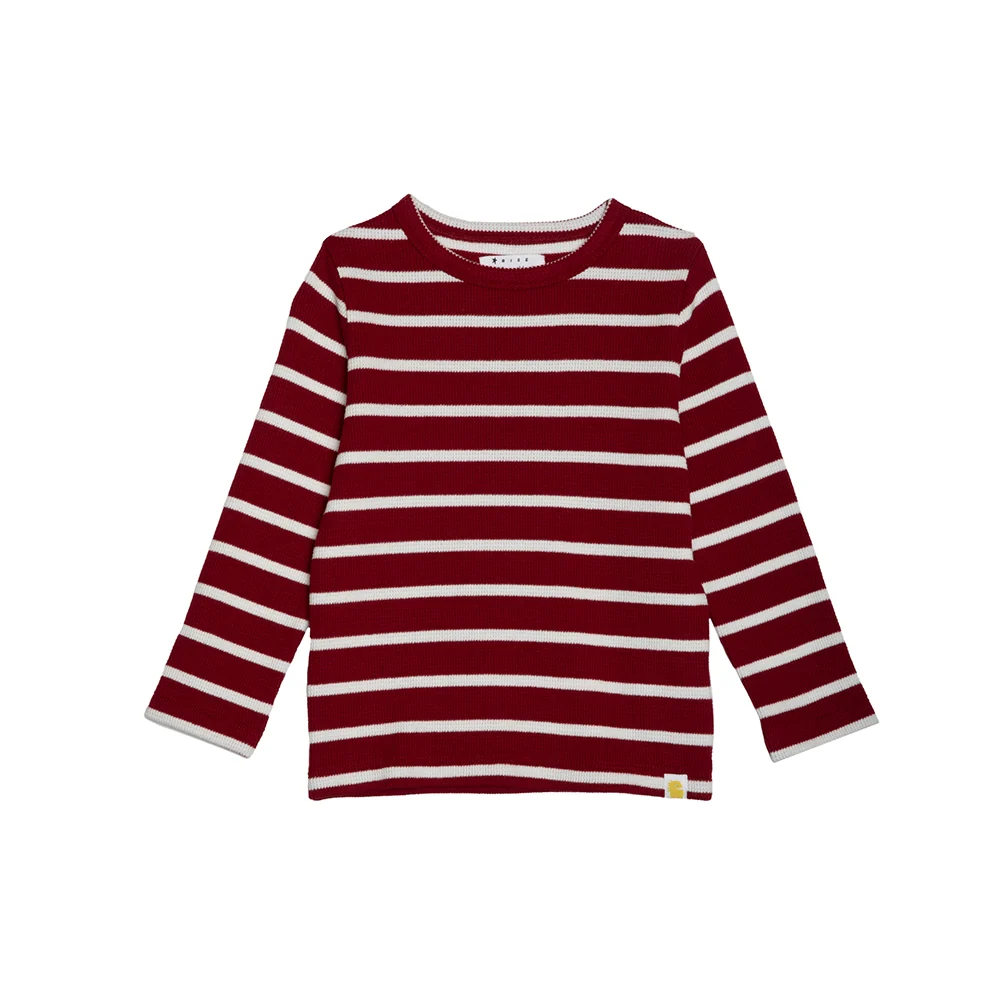 rise little earthling Long Sleeve Waffle T-Shirt - Tannin / 18-24m - Image 3