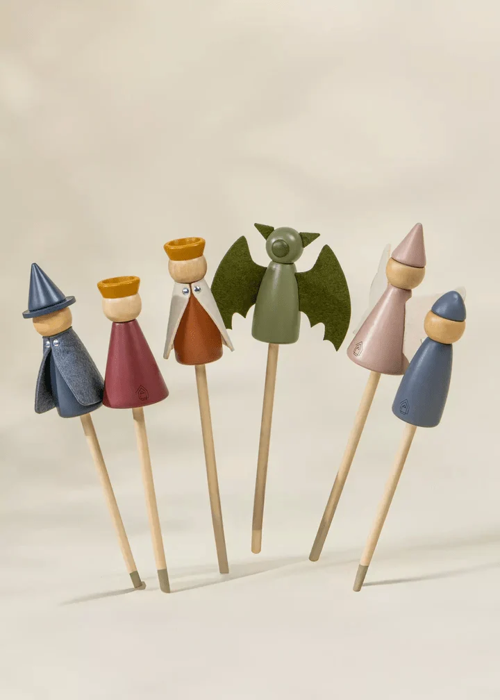 Coco Village Set of 6 Wooden Puppets