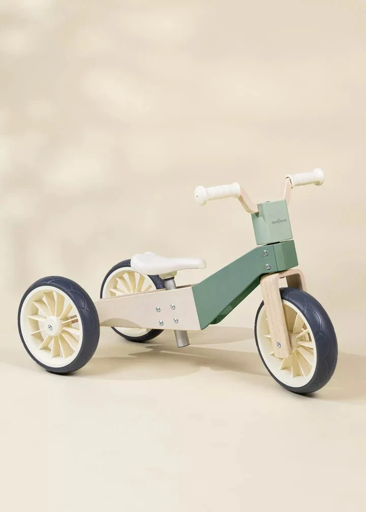 Coco Village Seafoam 3-in-1 Wooden Balance Bike - Image 7