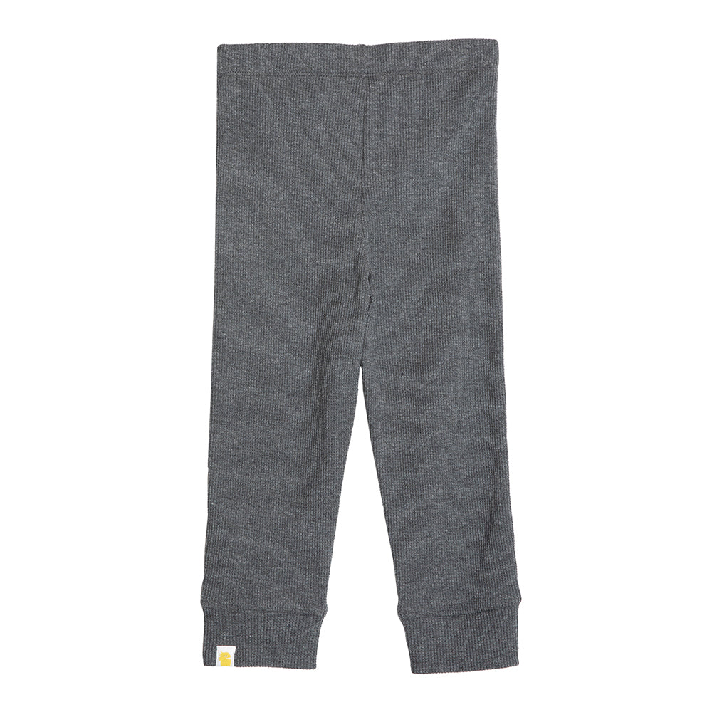 Rise Little Earthling Waffle Legging - Charcoal / 18-24m - Image 4